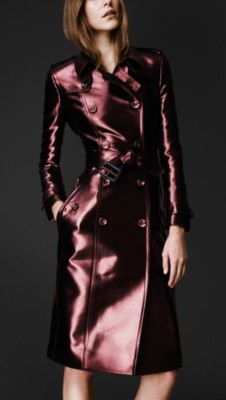 Metallic Trench Coat