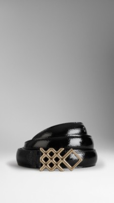 London Leather Buckle Belt
