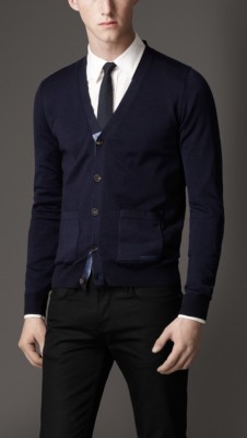 Metallic Placket Silk Cotton Cardigan