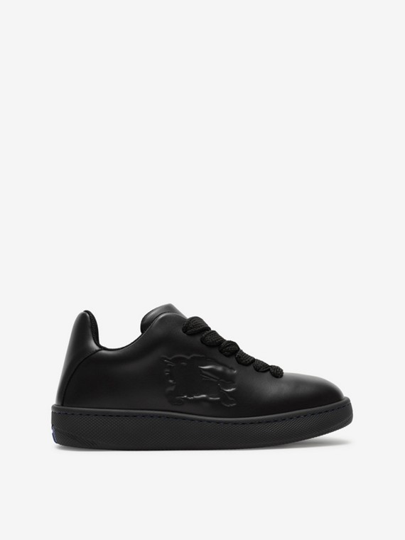 Sneakers Box en cuir (Noir)