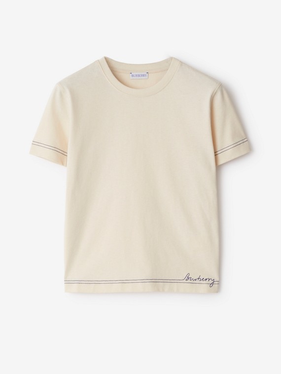 Camiseta de algodão em corte quadrado (Soap)