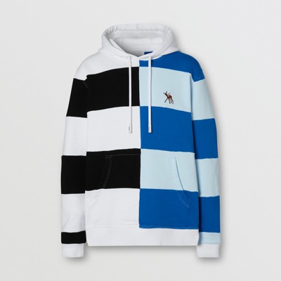 burberry check print hoodie