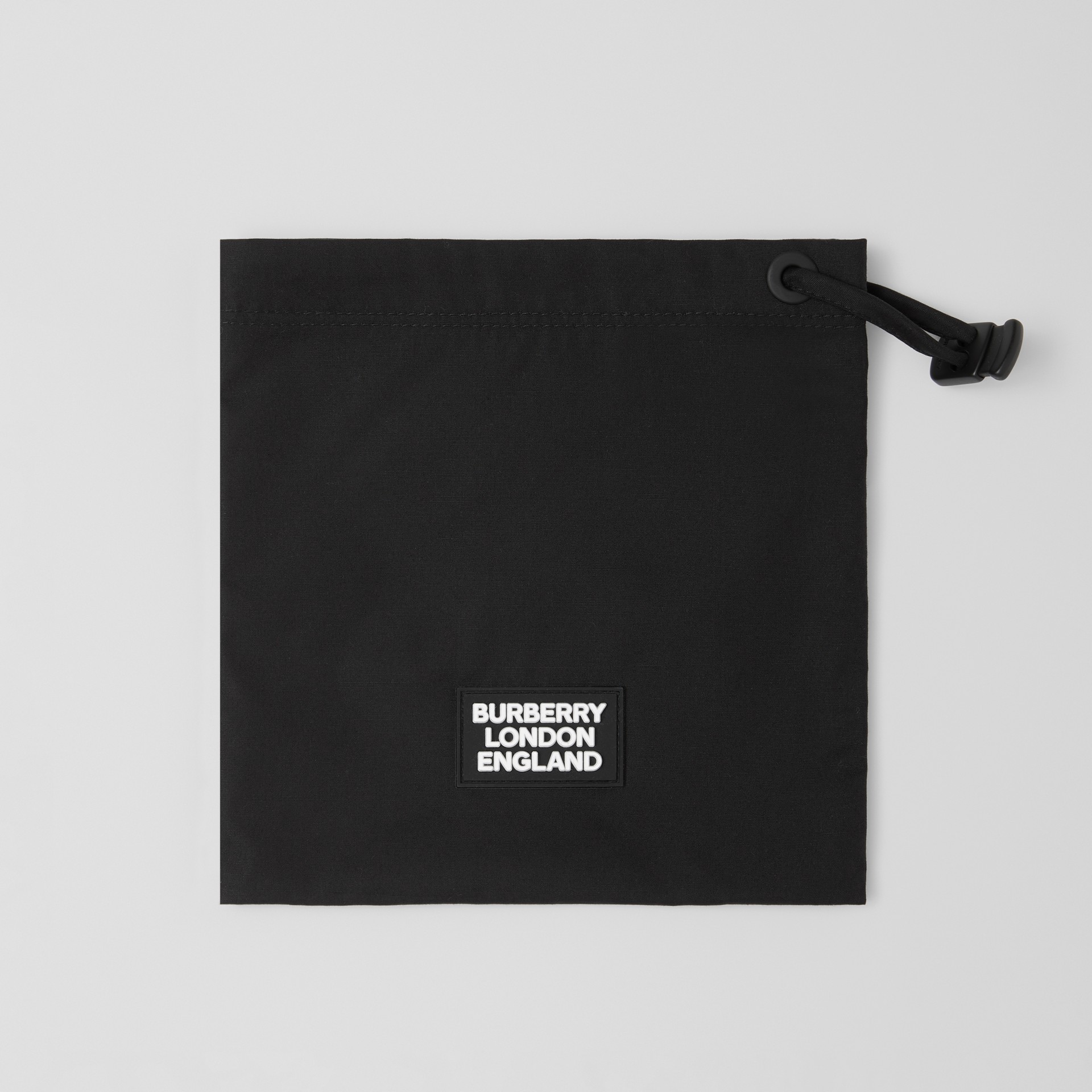Mascherina in cotone con logo (Nero) | Burberry - immagine della galleria 1