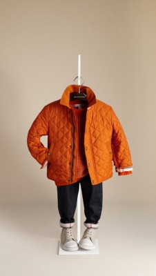 Canvas Collar Quilted Jacket