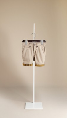 Check Lined Cotton Shorts