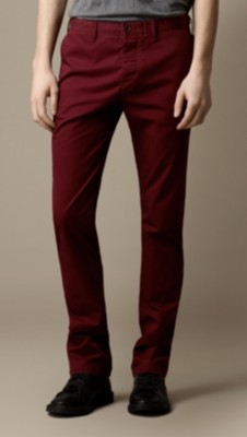 Slim Fit Cotton Twill Chinos