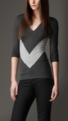 Chevron Graphic Jersey Top