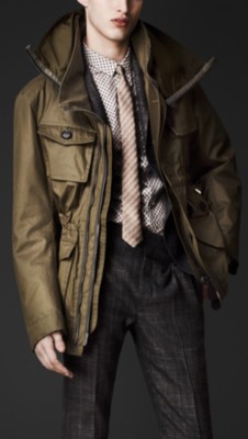 Oversize Collar Cotton Field Jacket