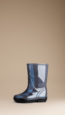 Check Rain Boots