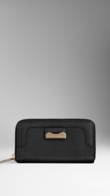 Heritage Grain Leather Ziparound Wallet