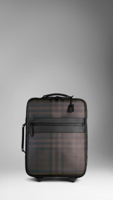 Smoked Check Carry-On Suitcase