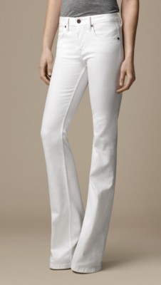Hempton Optic White Bootcut Jeans