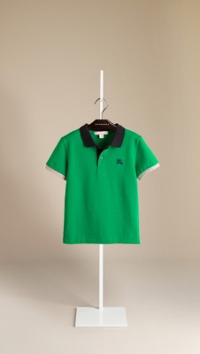 Contrast Collar Polo Shirt