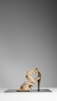 Buckle Detail Nubuck Sandals