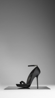 Satin Platform Sandals