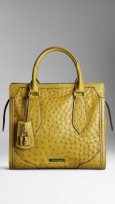 Small Ostrich Tote Bag