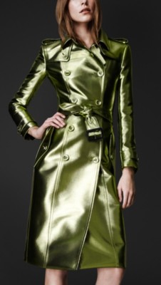 Metallic Trench Coat