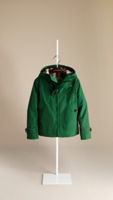 Check-Lined Hooded Blouson