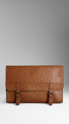 Ostrich Leather Document Case