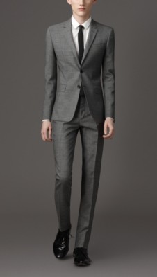 Slim Fit Wool Mohair Blend Suit