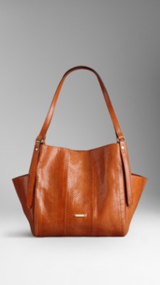Small Snakeskin Tote Bag