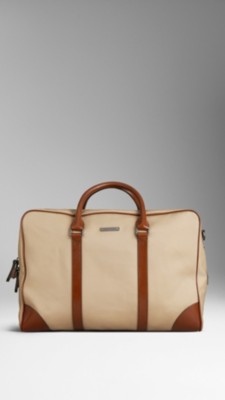 Large Cotton Gabardine Holdall