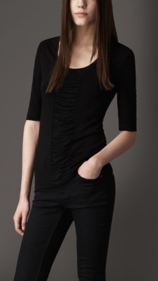 Ruched Detail Jersey Top