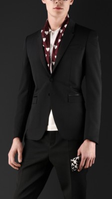 Tailored Wool Ottoman Tuxedo Jacket