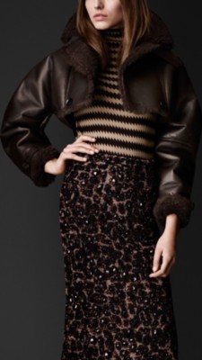 Bonded Shearling Cropped Jacket