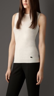 Sheer Panel Silk Cotton Top