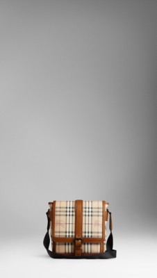 Small Vintage Haymarket Check Messenger Bag