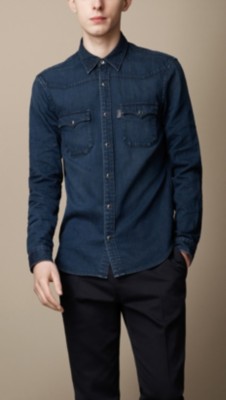 Overdyed Denim Shirt
