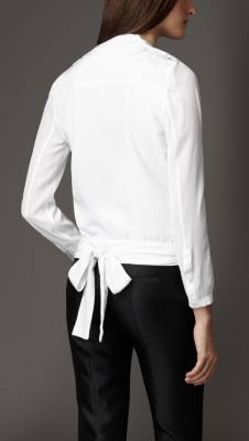 丝质围裹式上衣