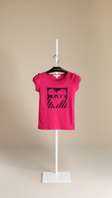 Heart Graphic Puff Sleeve Cotton T-Shirt