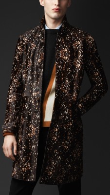 Animal Print Calfskin Caban