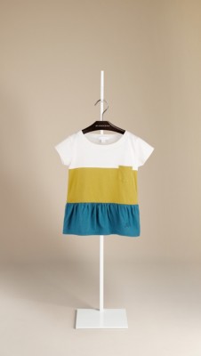 Colour Block Cotton T-Shirt