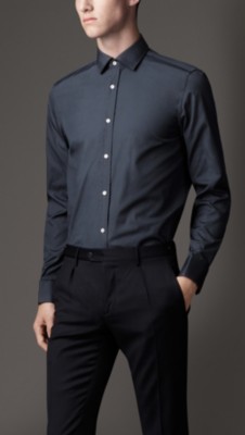 Modern Fit Cotton Poplin Shirt