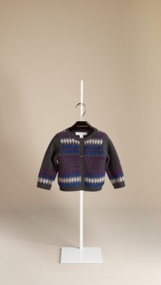 Fair Isle Cashmere Cotton Cardigan