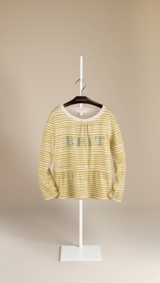Striped Peplum Top