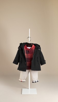 Detachable Hood Trench Coat