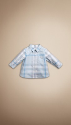Washed Check Cotton Shirt