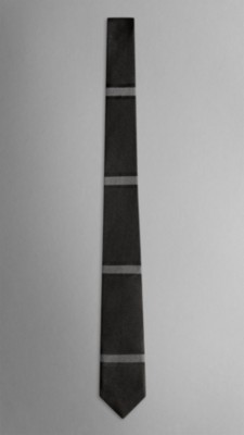 Stripe Detail Silk Tie