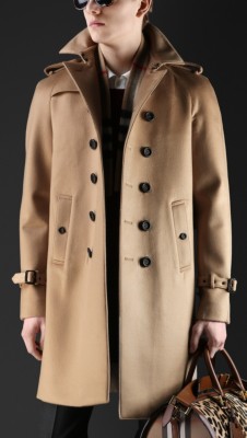 Bonded Cashmere Trench Coat