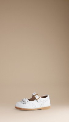 Leather Bow Shoes