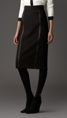 Zip Detail Pencil Skirt