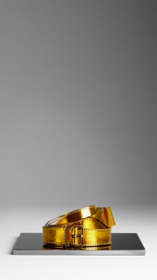 Perspex Bow Metallic Belt