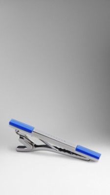 Enamel Insert Tie Clip
