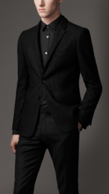 Slim Fit Herringbone Jacket