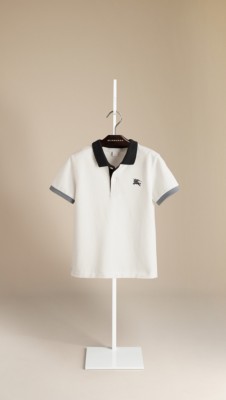 Contrast Collar Polo Shirt