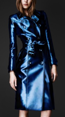 Metallic Trench Coat